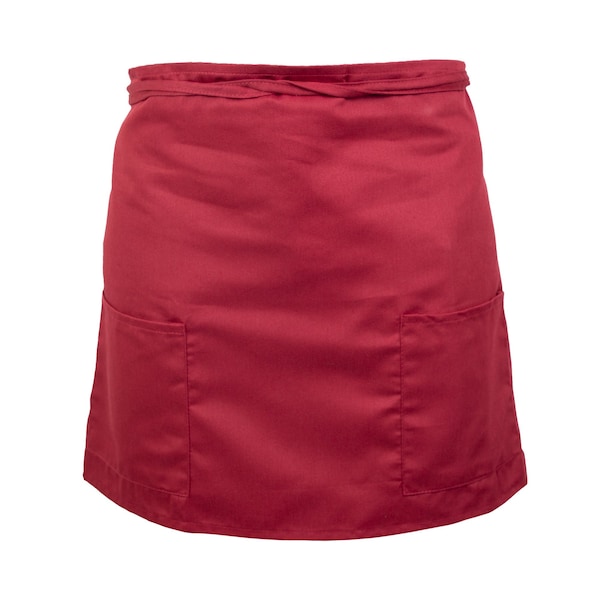 Monarch Brands Half Bistro Aprons , Burgundy, 48PK BISTROHLF-BUR-CS - main